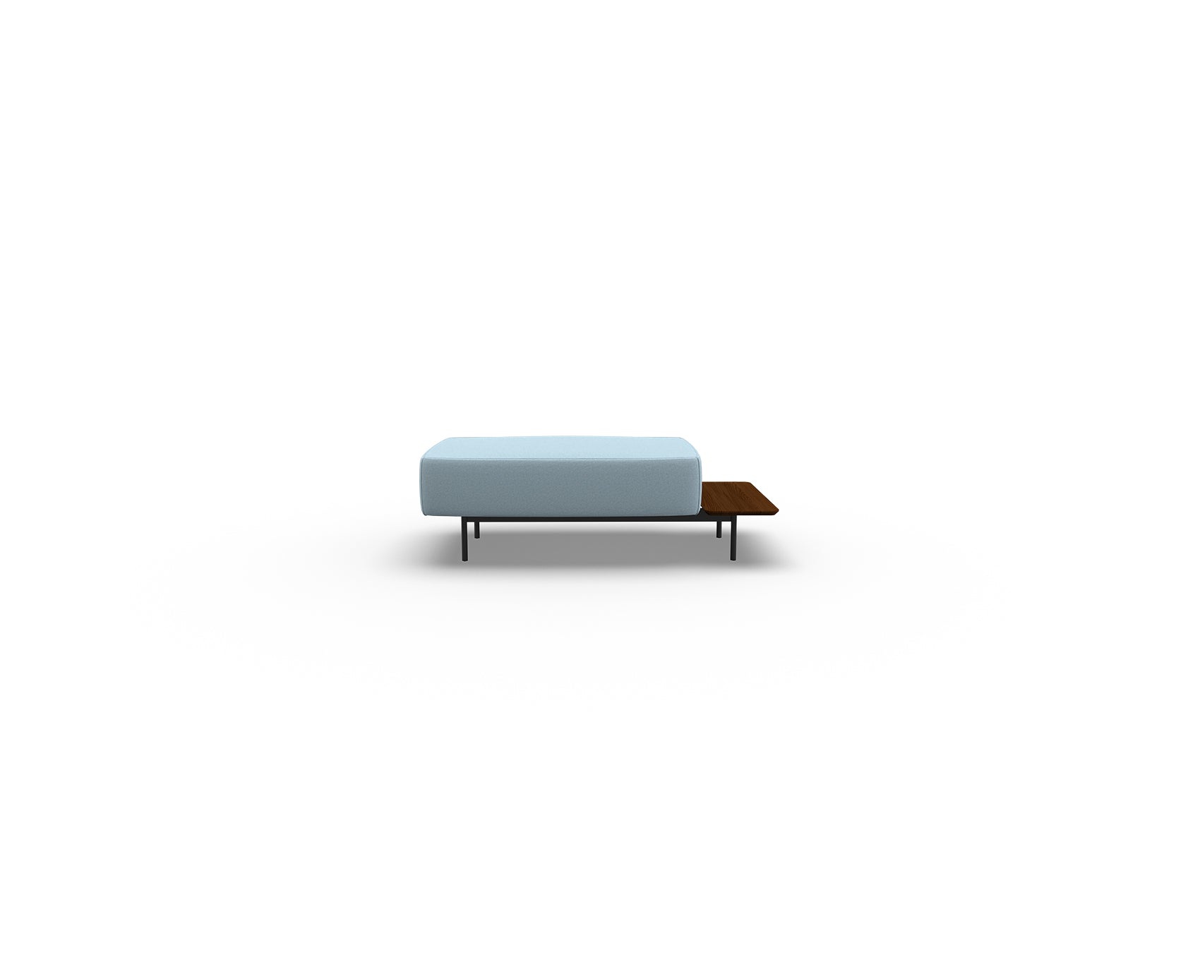 Noon Sofa Ottoman with Right Shelf